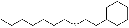 [2-(Heptylthio)ethyl]cyclohexane 结构式