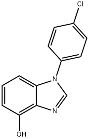 1-(4-Chlorophenyl)-1H-benzimidazol-4-ol 结构式