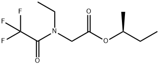 [Ethyl(trifluoroacetyl)amino]acetic acid (S)-1-methylpropyl ester 结构式