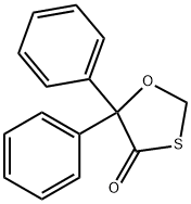 5,5-Diphenyl-1,3-oxathiolan-4-one 结构式