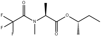 (S)-2-[Methyl(trifluoroacetyl)amino]propionic acid (S)-1-methylpropyl ester 结构式
