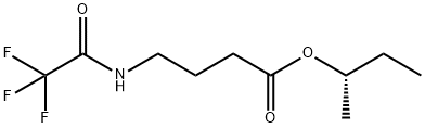 4-[(トリフルオロアセチル)アミノ]ブタン酸(S)-1-メチルプロピル 化学構造式