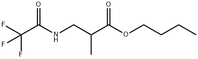 2-Methyl-N-(trifluoroacetyl)-β-alanine butyl ester 结构式