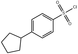 4-环戊基苯磺酰氯 结构式