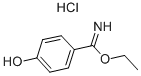 エチル4-ヒドロキシベンズイミダート塩酸塩 化学構造式