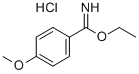 ETHYL 4-METHOXYBENZIMIDATE HYDROCHLORIDE Structure