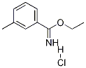 ethyl 3-methylbenzenecarboximidate hydrochloride Structure