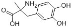 2-METHYL-3-(3,4-DIHYDROXYPHENYL)-DL-ALANINE 化学構造式
