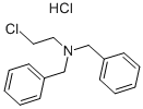 N-(2-クロロエチル)ジベンジルアミン 塩酸塩 化学構造式