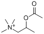 2-アセトキシ-N,N,N-トリメチル-1-プロパンアミニウム 化学構造式