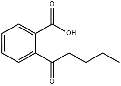 2-戊酰基苯甲酸 结构式