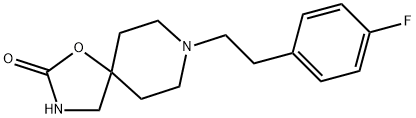 8-[2-(4-Fluorophenyl)ethyl]-1-oxa-3,8-diazaspiro[4.5]decan-2-one 结构式