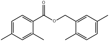 2,4-Dimethylbenzoic acid (2,5-dimethylphenyl)methyl ester Struktur