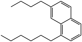 7-Butyl-1-hexylnaphthalene Struktur