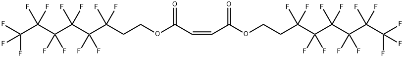 マレイン酸ビス(1H,1H,2H,2H-パーフルオロオクチル) 化学構造式