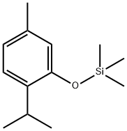 トリメチル(5-メチル-2-イソプロピルフェノキシ)シラン 化学構造式
