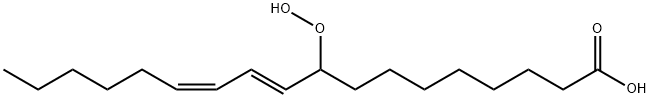(10E,12Z)-9-hydroperoxyoctadeca-10,12-dienoic acid Struktur