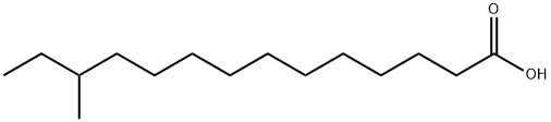 12-甲基十四烷酸, 5502-94-3, 结构式