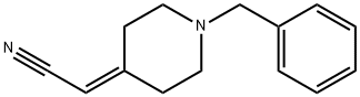 2-(1-benzylpiperidin-4-ylidene)acetonitrile 化学構造式