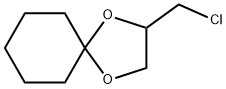 2-(氯甲基)-1,4-二氧杂螺[4.5]癸烷, 5503-32-2, 结构式