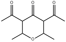 3,5-Diacetyl-2,3,5,6-tetrahydro-2,6-dimethyl-4H-pyran-4-one Structure