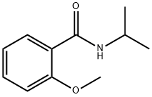N-イソプロピル-2-メトキシベンズアミド 化学構造式