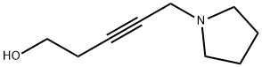 3-Pentyn-1-ol,5-(1-pyrrolidinyl)-(9CI) Structure