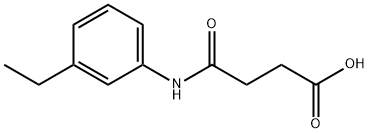 4-(3-乙基苯胺基)-4-氧代丁酸 结构式