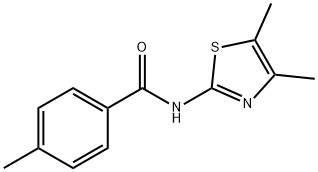 Benzamide, N-(4,5-dimethyl-2-thiazolyl)-4-methyl- (9CI) 结构式