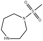 1-(甲基磺酰基)高哌嗪 结构式