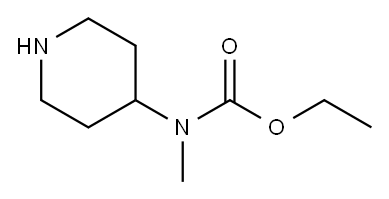 Carbamic  acid,  methyl-4-piperidinyl-,  ethyl  ester  (9CI) Struktur