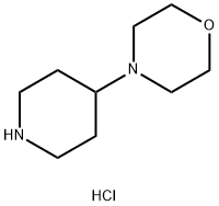 4-(4-ピペリジニル)モルホリン二塩酸塩 化学構造式