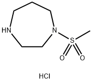 1-(メチルスルホニル)-1,4-ジアゼパン hydrochloride 化学構造式