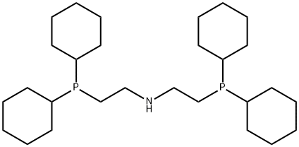 ビス[2-(ジシクロヘキシルホスフィノ)エチル]アミン 化学構造式