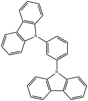 1,3-ジ-9-カルバゾリルベンゼン (昇華精製品) 化学構造式