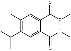 4-Methyl-5-(1-methylethyl)-1,2-benzenedicarboxylic acid dimethyl ester Structure