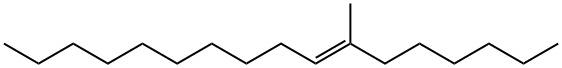 (E)-7-Methyl-7-heptadecene 结构式