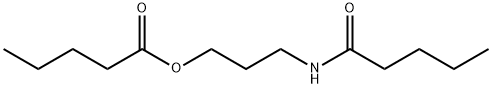 Valeric acid 3-(valerylamino)propyl ester Struktur