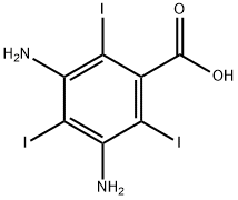 3,5-diamino-2,4,6-triiodobenzoic acid  Struktur