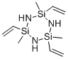三乙烯基三甲基环三硅氮烷,5505-72-6,结构式