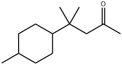 4-甲基-4-(4-甲基环己基)戊烷-2-酮, 5505-84-0, 结构式
