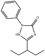 3-(1-Ethylpropyl)-1-phenyl-1H-1,2,4-triazol-5(4H)-one Struktur