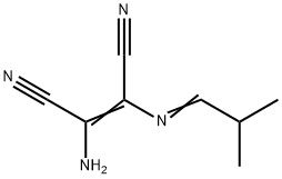 2-Butenedinitrile,  2-amino-3-[(2-methylpropylidene)amino]- Structure