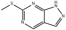6-(Methylthio)-1H-pyrazolo[3,4]pyrimidine Structure