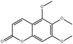 5,6,7-Trimethoxycoumarin 化学構造式