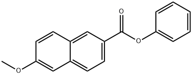 6-Methoxy-2-naphthalenecarboxylic acid phenyl ester,55090-57-8,结构式