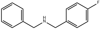 N-ベンジル-1-(4-フルオロフェニル)メタンアミン 化学構造式