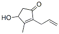 4-ヒドロキシ-3-メチル-2-(2-プロペニル)-2-シクロペンテン-1-オン 化学構造式