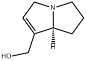(7aS)-2,3,5,7a-テトラヒドロ-1H-ピロリザイン-7-メタノール 化学構造式