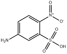 3-アミノ-6-ニトロベンゼンスルホン酸 化学構造式